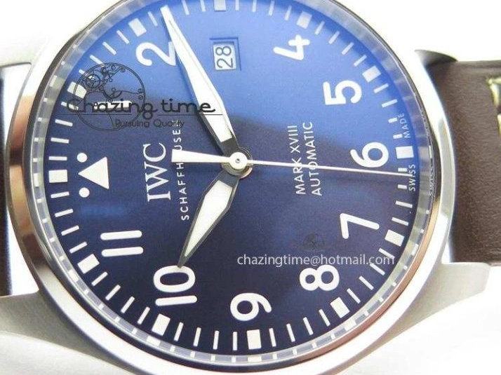 MIROTIME 0409 Mark XVIII Le Petit Prince IW327004 SS Mk Maker Best Edition Blue Dial On Brown Leather Strap A TimelessDesign 7296